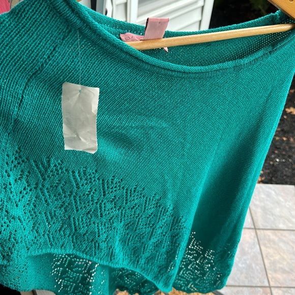 NWT Green Wrap Scarf Shrug Cover-up - Picture 6 of 6